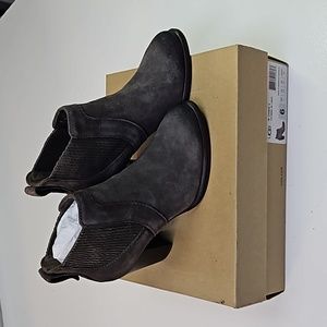 UGG suede heeled boots